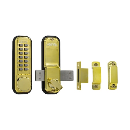 Lockey Mechanical Keyless Surface Mount Deadbolt Lock 2200-BB